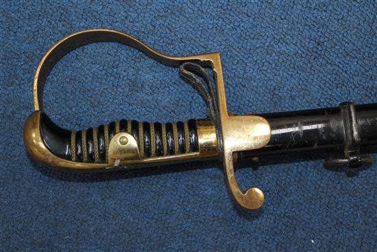 A German Third Reich officers sword by Carl Eickhorn, overall incl. scabbard 39.25in.